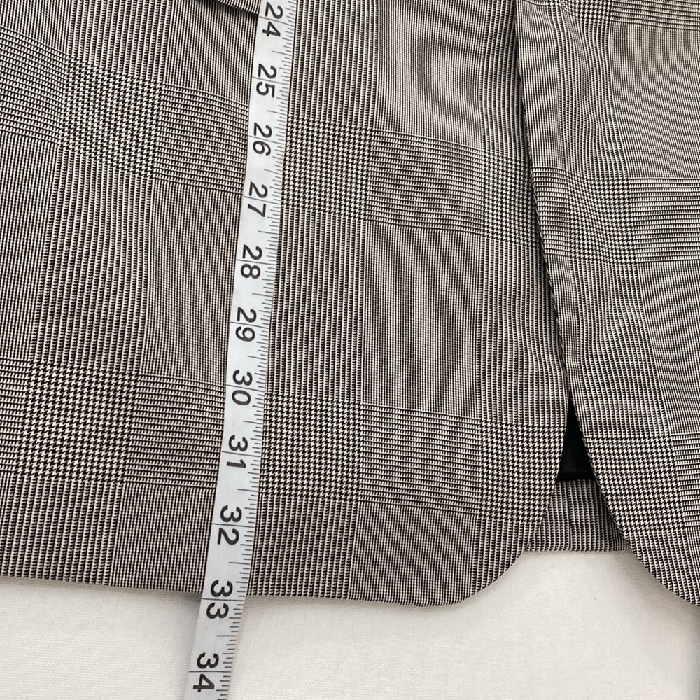 J. Peterman Wool Blazer gingham Men's 46 - Picture 9 of 12